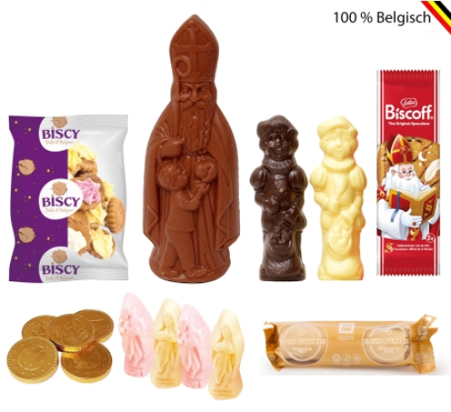 Belgische chocolade en snoep als geschenk voor Sinterklaas