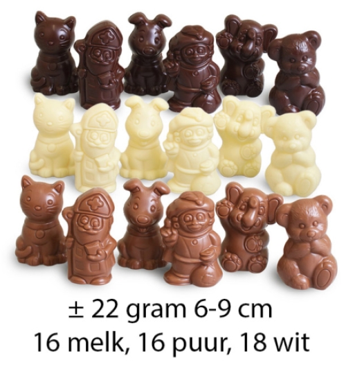 Sinterklaasmand 1 kg Chocolade Sintfiguurtjes